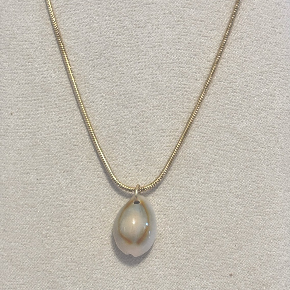 Shell charm necklace